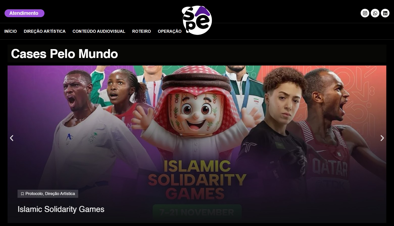 Exemplo de site institucional